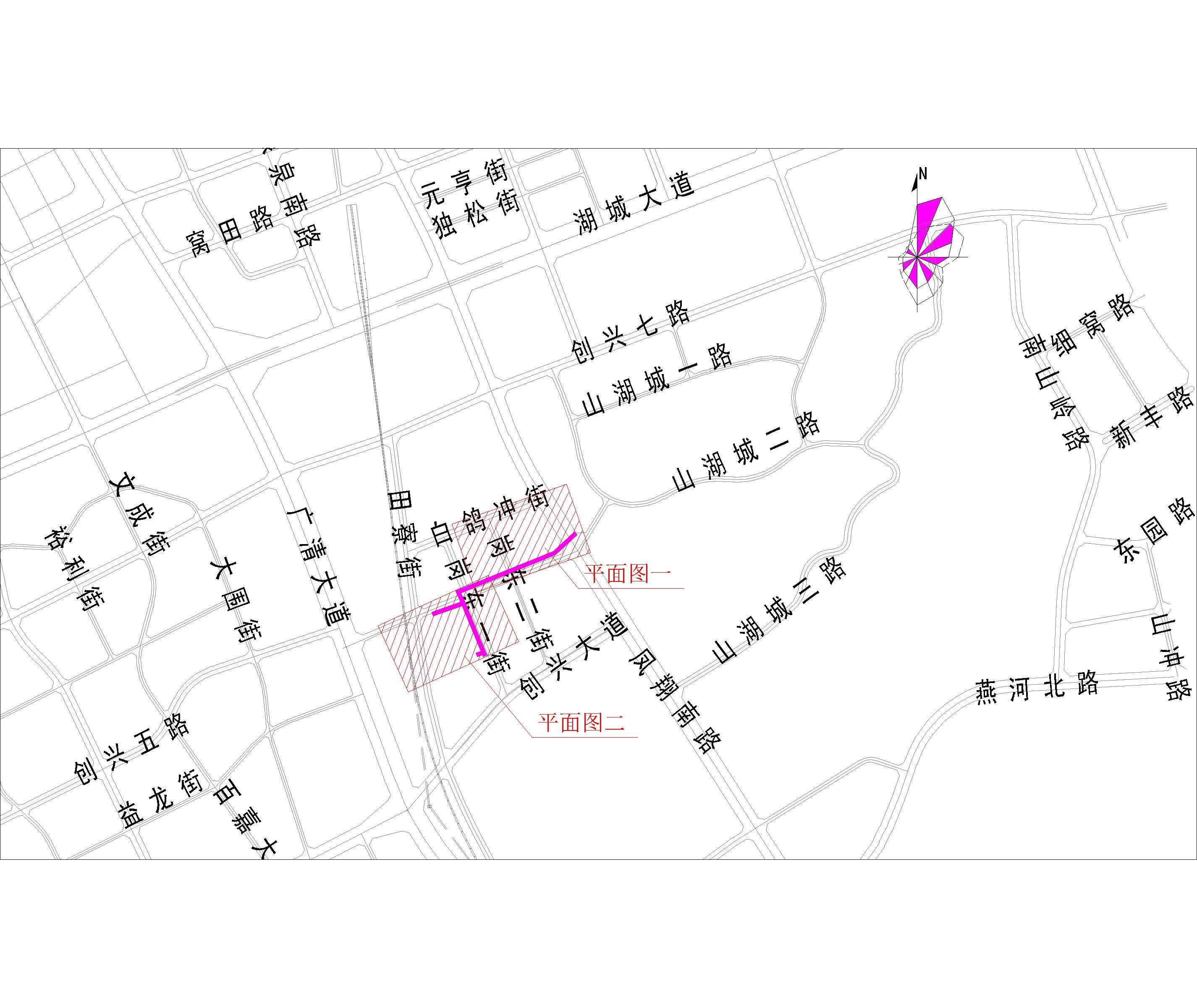 2021.9.1-38清遠(yuǎn)市崗東一街（星河灣花園、合粵花園、柏林國(guó)際公館）市政中壓燃?xì)夤艿拦こ淌姓?bào)建(CCY) -布局1.jpg