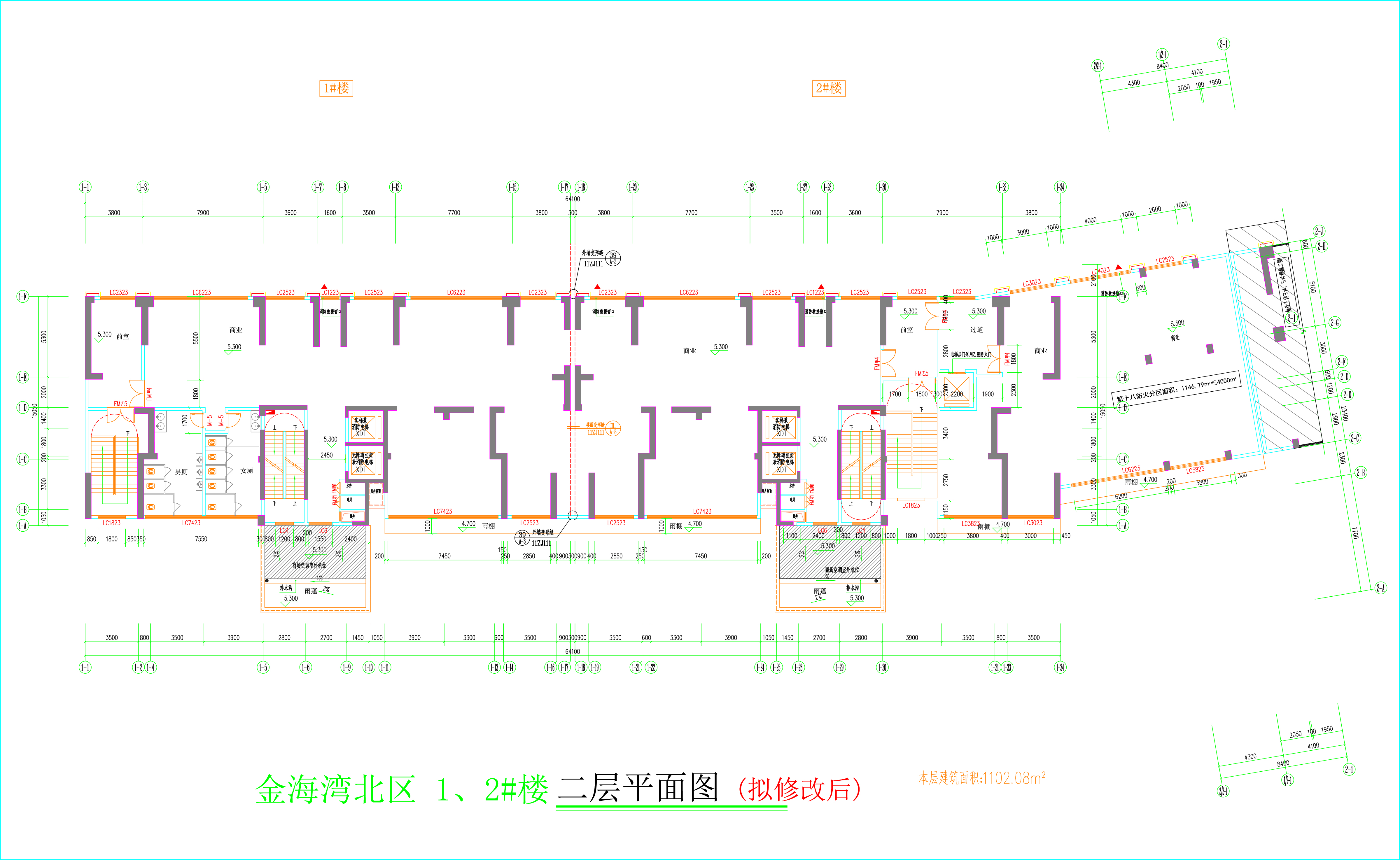 金海灣北區(qū)1、2#樓_二層平面圖（擬修改后）.jpg