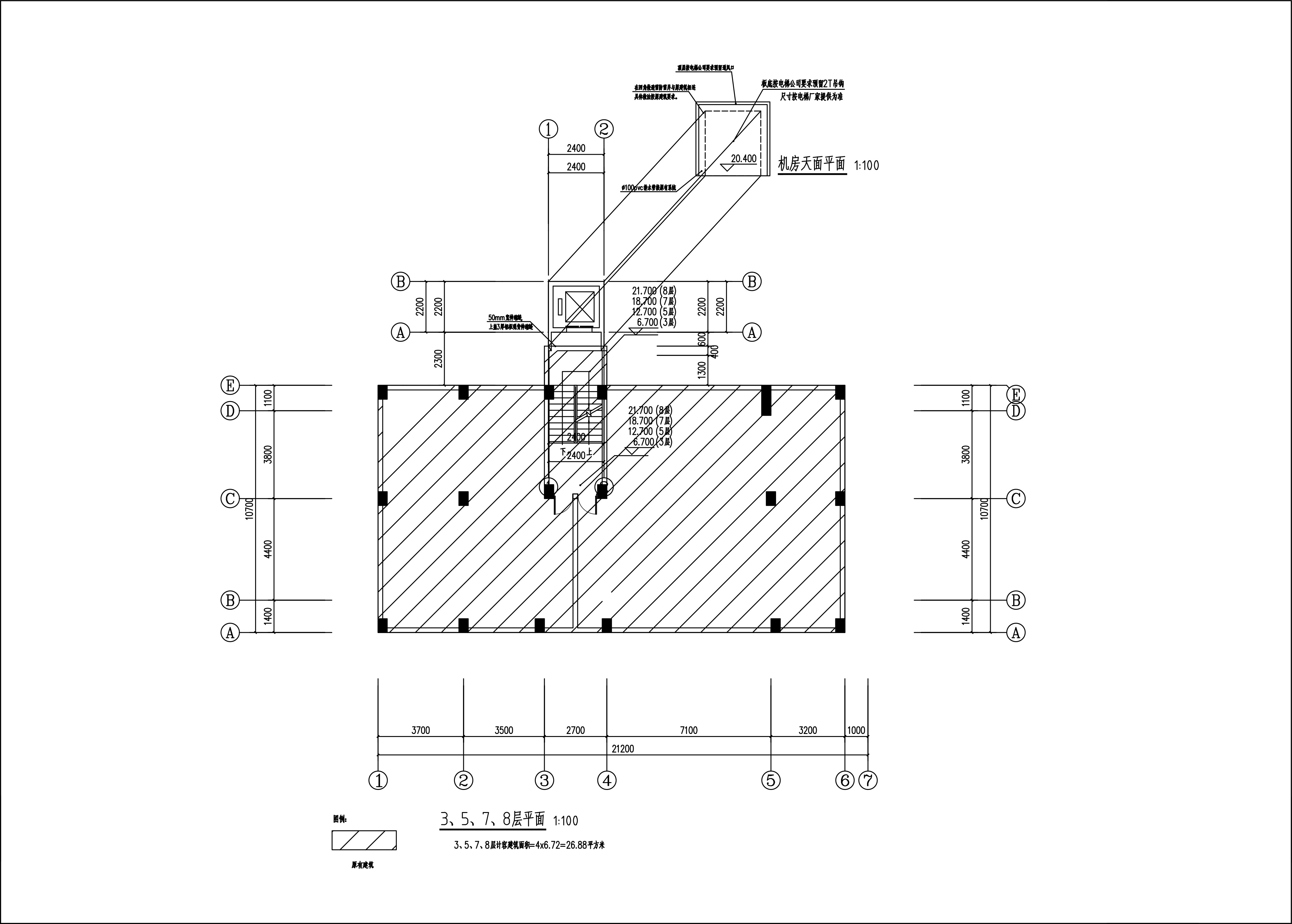 新城清遠(yuǎn)供電局宿舍電梯建筑圖_3、5、7層.jpg