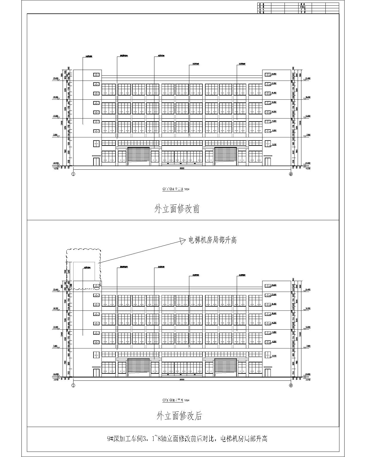 9#、1~8軸立面外立面修改前后對(duì)比（電梯機(jī)房局部升高）.jpg